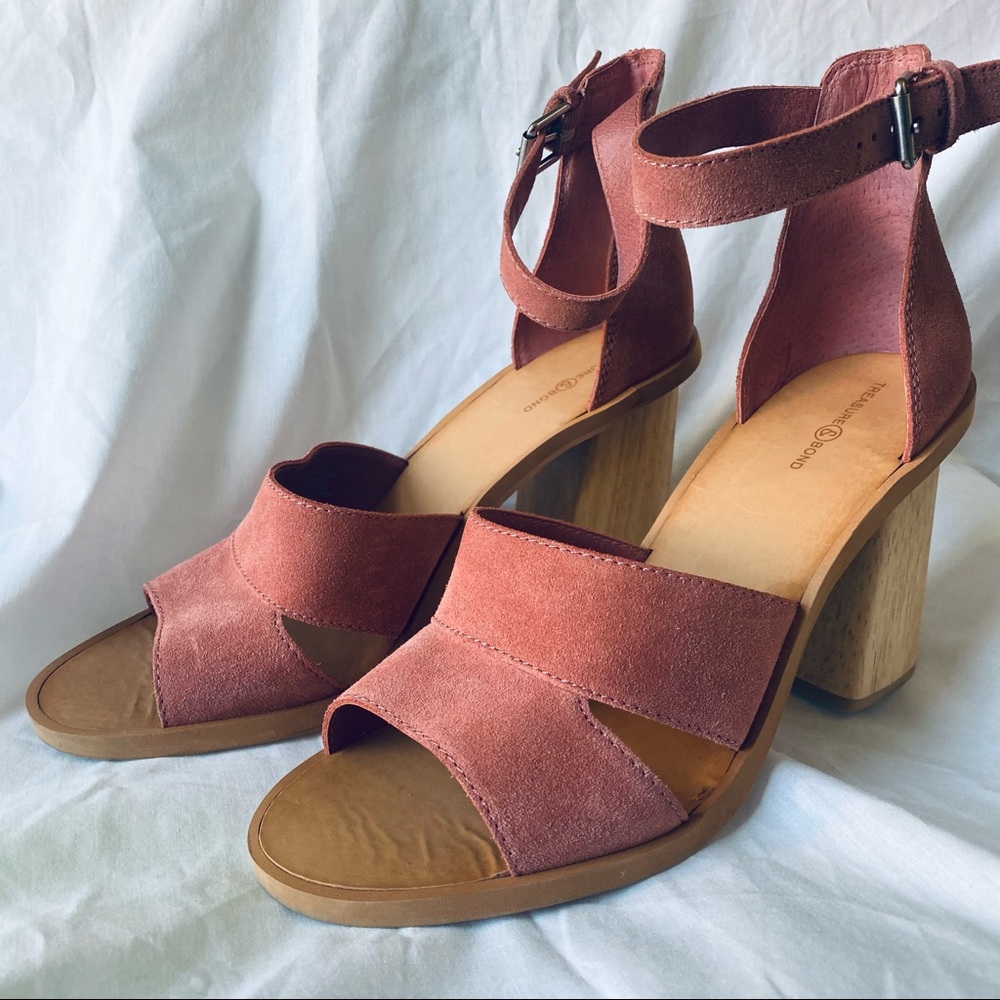 Treasure & Bond Audrey Pink Ankle Strap Sandal, 11M